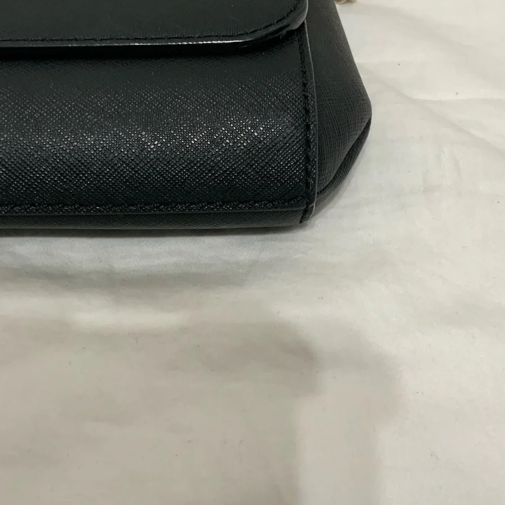 Kate Spade Greer Laurel Way Black and Gold Crossbody Shoulder Purse